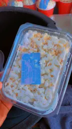 small plastic milk popcorn