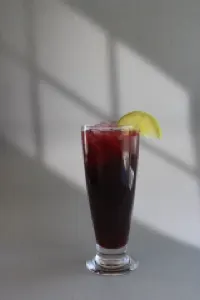 Hibiscus fruit bubble tea