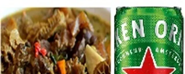Assorted peppersoup with Beer
