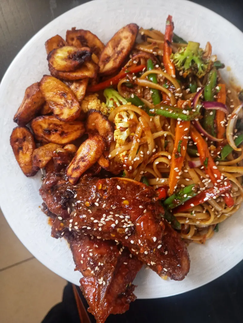 Combo spaghetti with chicken
