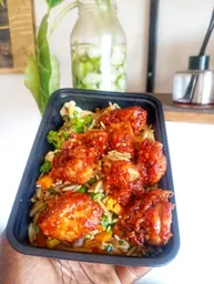Fried rice and chicken