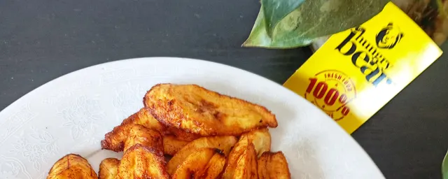 Plantain with egg sauce