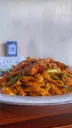 Fettuccine pasta with chicken