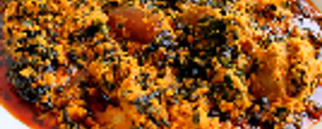 Egusi soup with Semovita