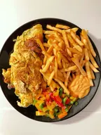 chips and egg