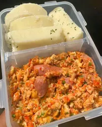 Yam and Egg sauce