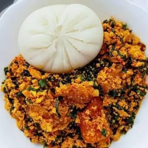 Semovita with Egusi soup