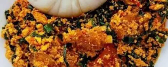 Semovita with Egusi soup