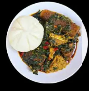swallow and Vegetables soup