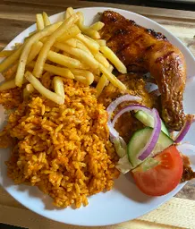 Jellof with chips