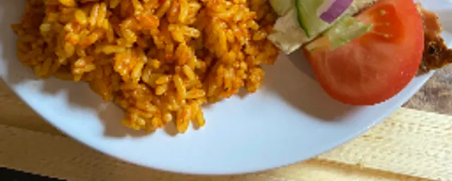 Jellof with chips