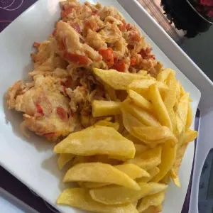 Chips with Egg
