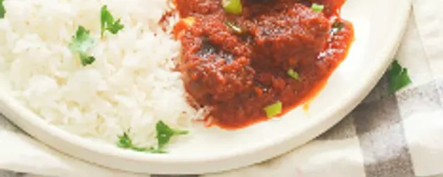 white Rice and Stew