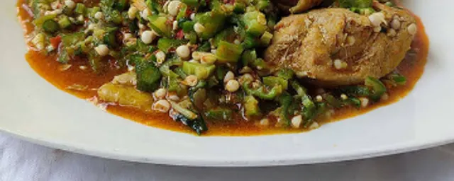 Eba & Okra Soup