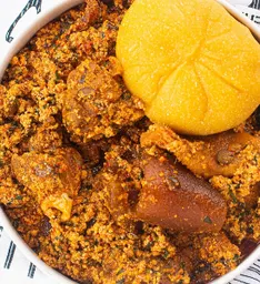 Eba with Egusi
