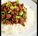 White Rice With Stew and one Beef