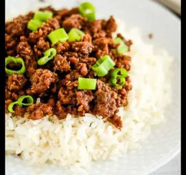 White Rice With Stew and one Beef