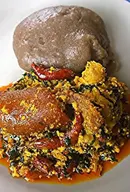 Amala and egusi