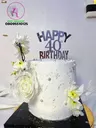 7” 3 layers cake with whipped cream frosting