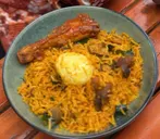 native rice with chicken
