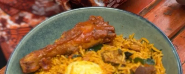 native rice with chicken