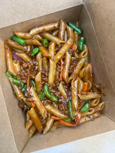 penne Pasta in minced meat sauce