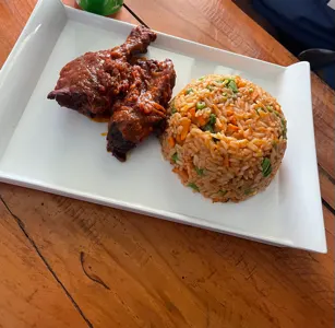jollof rice and chicken