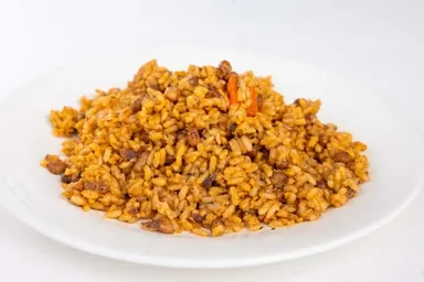 Adalu ( Jollof rice and Beans)