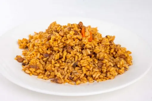 Adalu ( Jollof rice and Beans)