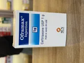 Ceftriaxone injection oframax 1g