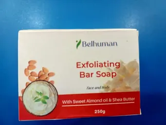 Exfoliating bar soap