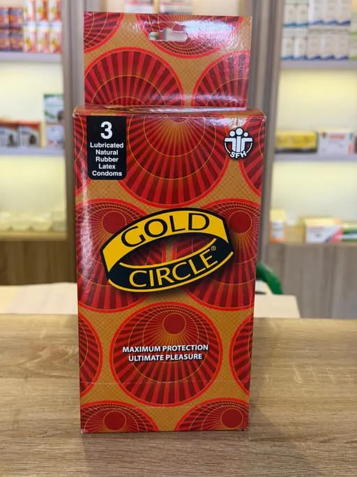 Gold circle condom