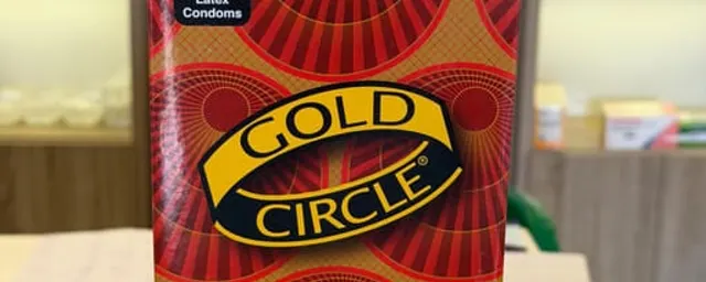 Gold circle condom