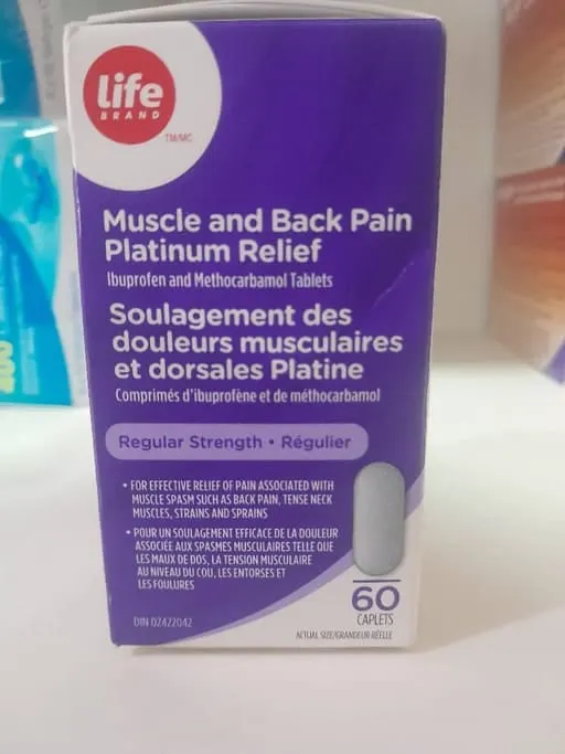 Muscle and back pain platinum relief