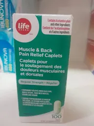 Muscle & back pain relief caplets