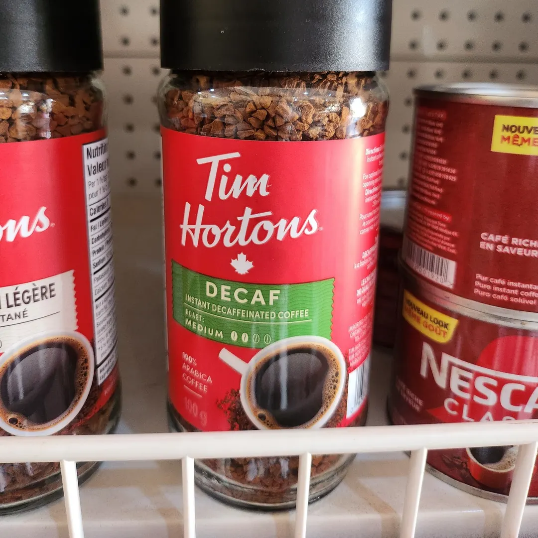 Tim Horton's Coffee (de-caf)