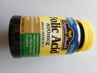 Organic Health Folic acid 800mcg