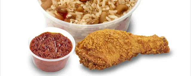 Rice and beans with sauce