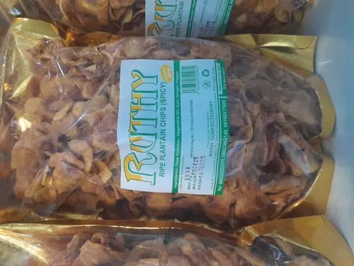 RUTHY POUCH RIPE PLANTAIN CHIPS (SPICY)