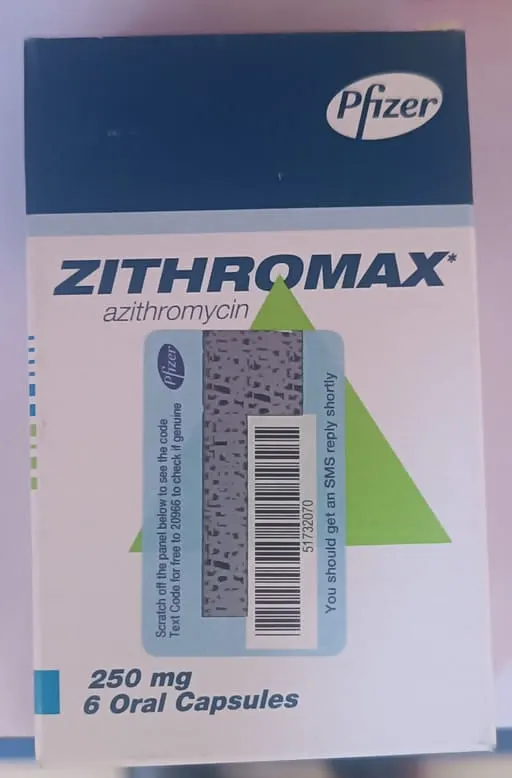 TAB. ZITHROMAX 250MG